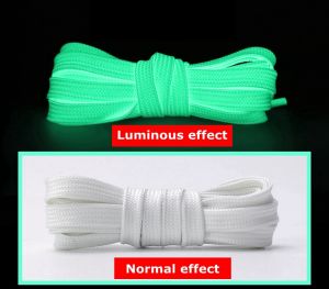 Luminous Shoelaces Athletic Sport Flat Canvas Shoe Laces Glow In The Dark Night Color Fluorescent Shoelace Shoe Accessories