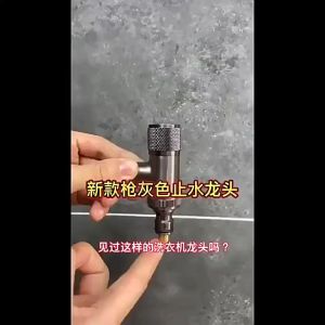 Universal Keran Air Mesin Cuci Otomatis Baja Tahan Karat Penghentian Air Otomatis Hemat Ruang
