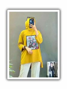 JD Blouse Amora Fashion Pakaian Wanita Atasan Baju Oversize Bahan Babyterry Aplikasi Sablon