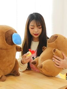 THÚ BÔNG CAPYBARA TÚI RÙA KÉO MŨI 30CM