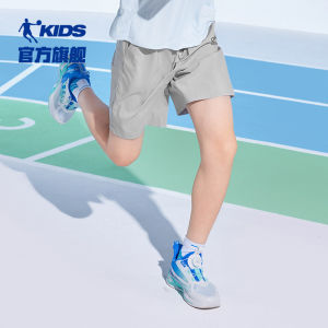 Kids Shorts Boys Sporty Quick Dry Thin Cool Feeling Breathable Summer Childrens Five-Part Pants Non-Fleece Elastic Waistband