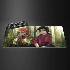 Bandai | Demon Slayer Anime Characters Gaming Mouse Pad Large Rubber Keyboard Desk Mat With 2MM Stitched Edge Design