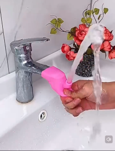 ZH409 Bathroom Kithen Hand Washing Device Water Guide Trough Splash-proof Water Nozzle Silicone Faucet Extension
