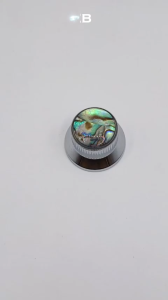 Knob Gitar Guitar Bell Metal Abalone C-1004-SL Chrome