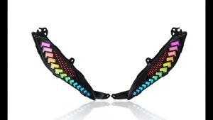 Motorcycle Spare Parts Auxiliary Turn Signal Indicator Tail Light RGB Running Water Lamp for YAMAHA LC135