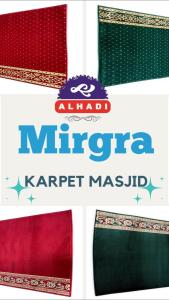 Alhadi Karpet Masjid MIRGRA DYNABEL 1 Roll Ukuran 600 x 120cm Sajadah Mushola Tebal 11mm Best Seller