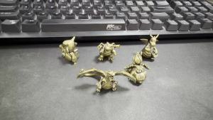 Takara Tomy | 3cm Creative Solid Brass Pokémon Crafts Anime Mini Figurines Charizard Blastoise Dragonite Bulbasaur Metal Statue Desktop Decor