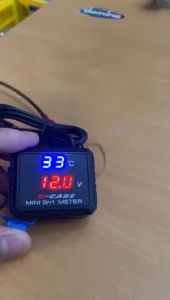 VOLTMETER AKI 3 IN 1 USB TEMPERATURE VOLTAGE PLUS BREKET DAN BAUT VOLTMETER 3 IN 1 UNIVERSAL
