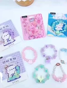 Vòng Tay Chống Muỗi Hạt Nhựa Trong Suốt Pastel Xinh Xắn – Tỏa Hương Tinh Dầu Dịu Nhẹ An Toàn Cho Bé