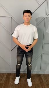 Celana Jeans Panjang Pria Sobek Tembus Model Slimfit Stretch Brand Vercity