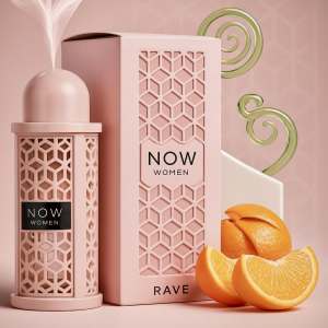 น้ำหอม Rave Now Women Eau de Parfum กลิ่นหวานแบบน่ารัก สดชื่นของผลไม้สีแดงและนุ่มนวลของดอกมะลิ เหมาะสำหรับคุณผู้หญิง