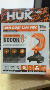 Thân quạt dùng pin 21V Hukan có đèn BODY G3-FS004/ chưa pin sạc