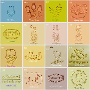 High Quality Acrylic Handmade Soap Stamp Transparent Cold Process Custom Signature Pattern Professional Soap Making Tool
