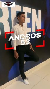 ANDROS 53 - Celana Chino Panjang Pria Slim Sit Straight Premium Quality - Cinos Panjang Cowok Hitam