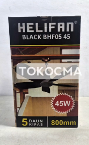 [COD] Arashi Helifan Black BHF05 45 45w 45watt / Kipas Angin Gantung / Kipas Gantung