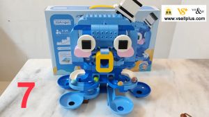 Children toys Leveled & Educational Marble Building Blocks Octopus Penguin Crab Turtle Seal Whale Sea Horse Happy Castle Mainan Lego Budak