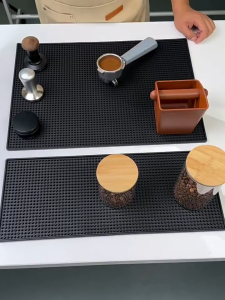 Bar Mat Rubber Coffee Mat Quick Dry Anti-slip Spill Service Bar Drip Mats Heat Resistant for Kitchen Home Bars  Cafes