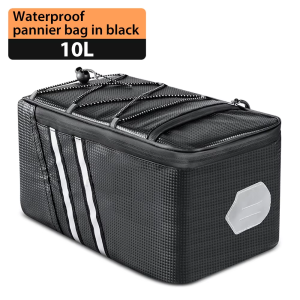 NEWBOLER 8L/10L Bicycle Rear Seat Bag MTB Bike Rack Bag Pannier Cycling Large Capacity Waterproof Travel Bag Bicycle Accessories