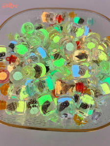 Bình Thủy Tinh Trong Suốt Mini Mô Phỏng Con Sò Biển Sáng Đèn Lơ Lửng Móc Khóa Trang Sức Phụ Kiện Sáng Đèn DIY Đồ Chơi