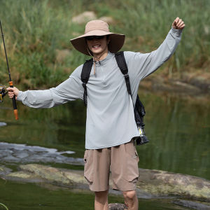 Lightweight Quick Dry Long Sleeve T-Shirt Outdoor Sports Casual Thin Half High Collar Men Women Spring Autumn Seasonal Fashion