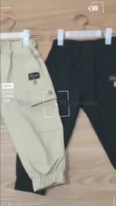 MASYKEN Cargo Premium - Celana Panjang Cargo Anak Laki-Laki - Usia 2-10 Tahun