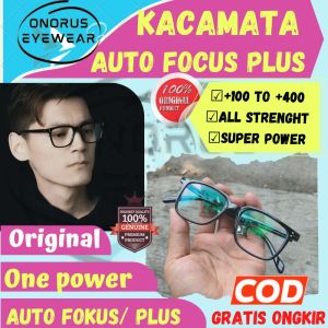 Kacamata Baca Plus Auto Focus Kaca Mata One Power Readers Ajaib Fokus Otomatis Menyesuaikan Lensa Anti Radiasi Komputer Pria Wanita