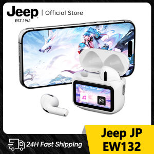 หูฟังเอียบัดไร้สาย EW132รถจี๊ปหูฟังบลูทูธ5.4หูฟังมัลติฟังก์ชั่หูฟังสเตอริโอเบสสเตอริโอหูฟังบลูทูธ In-Ear ตัดเสียงรบกวน ENC เคสขนาดเล็กสำหรับเล่นได้22ชม. หูฟังสำหรับเล่นกีฬากันน้ำสำหรับแอนดรอยด์ IOS