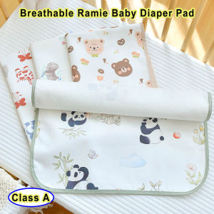 แผ่นรองปัสสาวะ Alas Popok Bayi สำหรับเด็กแรกเกิดทำซักได้เสื่อรองเปลี่ยนแผ่นปกป้องกันน้ำ