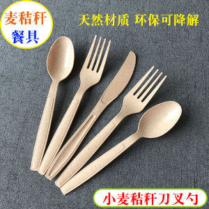 ชุดมีด ช้อน ตะเกียบ ผลิตจากเส้นใยข้าวโพด ใช้แล้วทิ้ง ชุดอาหารจานเดียว ช้อนสำหรับทานข้าวผัด กล่องมีด ช้อน ตะเกียบ