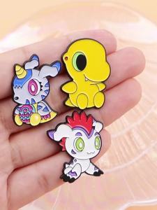 Bandai | Dễ Thương Giả Tưởng Quái Thú Nhỏ Thú Cưng Sinh Vật Men Chân Hình Anime Hình Mũi Vịt Trang Trí Cài Áo Cho Ba Lô Mũ Hàng Ngày Trang Phục Trang Trí Cosplay Phụ Kiện