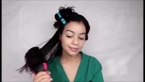 🔰 <LazMall> Hair dryer 3 in 1 negative ion hot air dryer curly hair straight hair style One Step