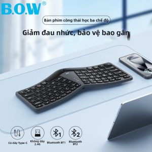 B.O.W | Ergonomic Multi-Mode Wireless Silent Office Keyboard