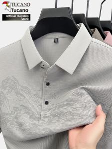 TUCANO | Long Sleeve Collared Printed Mens T-Shirt Spring New