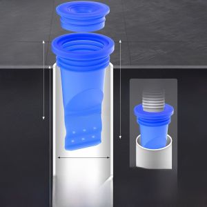 Universal Bathroom Drain Odor Eliminator Silicone Core Pipe Anti-Siphon Device Toilet Anti-Bug Smell Prevention Household Cleaning Tool