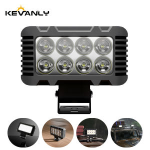 KEVANLY | 1/2pcs Car Work Light Bar 8SMD Super Bright 6000K White DRL Driving Lights For 4x4 Offroad SUV ATV UTV Tractor Boat Trucks