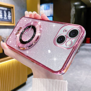 Silicone Apple 15 Phone Case with Car Magnetic Stand Wireless Charging Full Edge Protection Crossbody Strap Anti-fall XR Diagonal Carry