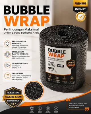Bubble wrap 30cm x 50 meter potongan