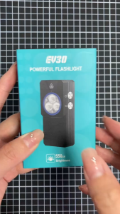 Asafee EV30 EDC 550 Lumens Outdoor Portable Powerful Mini Keychain Light Multi-Functional IP66 Waterproof Tail Magnetic UV Flashlight With Back Clip Rechargeable Flashlight Pocket Size Daily Use Small Ligh