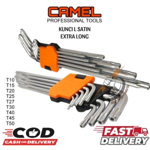 KUNCI L1Set BINTANG CAMEL/ CAMEL KUNCI L SET BINTANG 9 PCS - KUNCI L SATIN LEHER PANJANG 9PCS CAMEL.