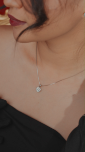 DAVINA Ladies Devany Necklace Sterling Silver 925 - Kalung Wanita Perak S925 Love Hati Heart