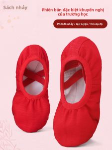 aiwuge | Giày Nhảy Đế Mềm cho Bé Gái và Người Lớn Nhảy Múa Trung Quốc và Ballet