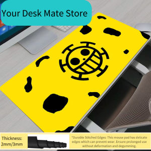 Bandai | One Piece Heart Pirates Logo Yellow Spotted Anime Gaming Mouse Pad Large Desk Mat