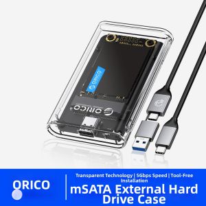Orico | Transparent mSATA to Type-C SSD Enclosure