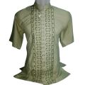 Ar-Rohman Store21/Baju Koko Bordir Lengan Pendek Motif Warna/Baju Koko Murah Katun Mikro Adem. 