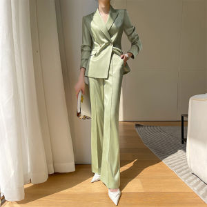Elegant Womens Suit Set Casual Summer Design Goddess Style Polyester Fabric Flat Collar Regular Length Online Exclusive