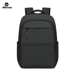 Wiresto Fashion Backpack Waterproof Film Backpack Travel Backpack Business Laptop Backpack Large Capacity Casual Backpack Suitable For 15.6-inch Laptop