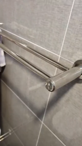 Local 24H delivery in Manila Bathroom stainless steel double pole 60cm towel rack