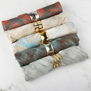 Shengster Household Western-Style Napkin Napkin Model Room Decoration Folding Flower Napkin Cloth Hotel Thickened Napkin Napkin Buckle Set