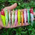 ￼เหยื่อจิ๊กทะเล Nam jigging lures. เหยื่อลงน้ำเร็ว ใช้ได้ผลดีเยี่ยม ขนาด 40-60กรัม มีหลากสี. 