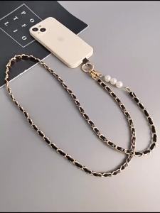 Classic Style Metal Crossbody Phone Chain Adjustable Anti-lost Phone Lanyard Strap for Universal Cellphone Case Accessory